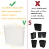 LOSYHU 2 Pack Small Narrow Trash Can with Handles 3.2