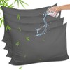 Gogreen Bamboo Rayon Waterproof Pillow Protector, Breathable Pillow Cover, Cooling