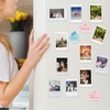 JUOIFIP 20 Pack Acrylic Polaroid Refrigerator Magnet Picture Frames, Clear