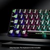 GMKWTL XVX Clear Keycaps, Transparent Keyboard Keycaps, Black Crystal Keycap
