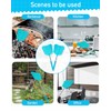 Wapodeai 2 Pack Fly Swatters Heavy Duty Set, Telescopic Fly
