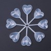 Voarge 100 x 4ml Heart Shaped Jam Plastic Dressing