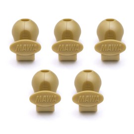 MAWA Clothes Hangers Gold 1.3 x 3 x 2.4 cm Connect Hooks 18539 Set of 5