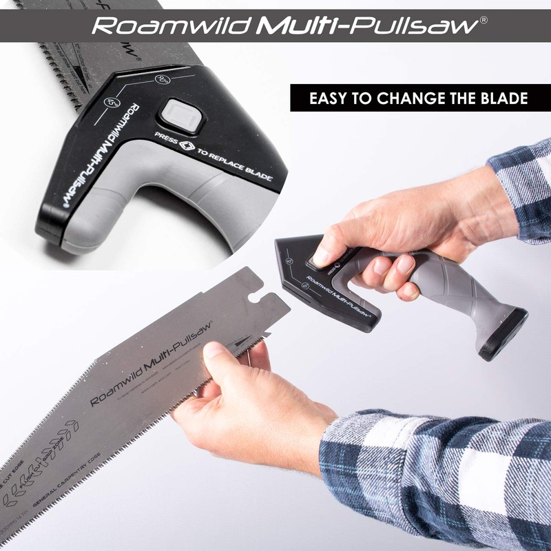 Roamwild Multi Pull Saw Japanese Style Double Edge Pullsaw –
