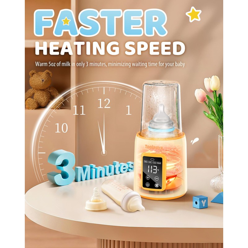 Bottle Warmer, Faster Heating Baby Milk Warmers for All Bottles