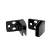 Gedotec Glass Door Hinge Top & Bottom Black Matt Square