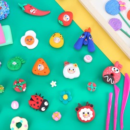 iFergoo Air Dry Clay, 24 Colors Modelling Clay Ultra Light Magic Clay, No-Toxic Modeling Clay & Dough, Creative Art DIY Kids, Children Girls Gift