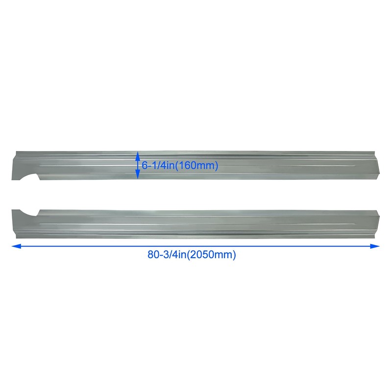 KUAFU Slip-on Rocker Panels Compatible with 2009-2018 Dodge Ram 1500