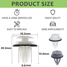 NOPKESV 60 Pcs Automobil Befestigungsclips, Karosserie-Stoßfänger-Türverkleidungs-Verstärkungs-Clip-Set, Nylon-Kunststoff-Autoclip-Set, Universelles Autozubehör