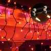100 Pcs Christmas Light Clips, Waterproof Gutter Light Hooks Outside