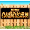 Jerk Chicken Banner 13 oz | Non-Fabric | Heavy-Duty Vinyl