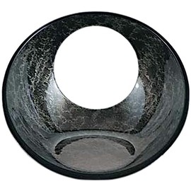 J-kitchens 872401 Serving Plate, Sun Moon Kamakura, Small, Black, Aqua, 5.8 inches (14.7 cm), Model Number: Made in Japan