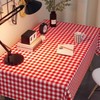 1 x pink and white checked tablecloth, 1 x pink