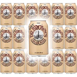 Dr. Brown's Diet Cream Soda, 12oz Can (Pack of 18, Total of 216 Oz)