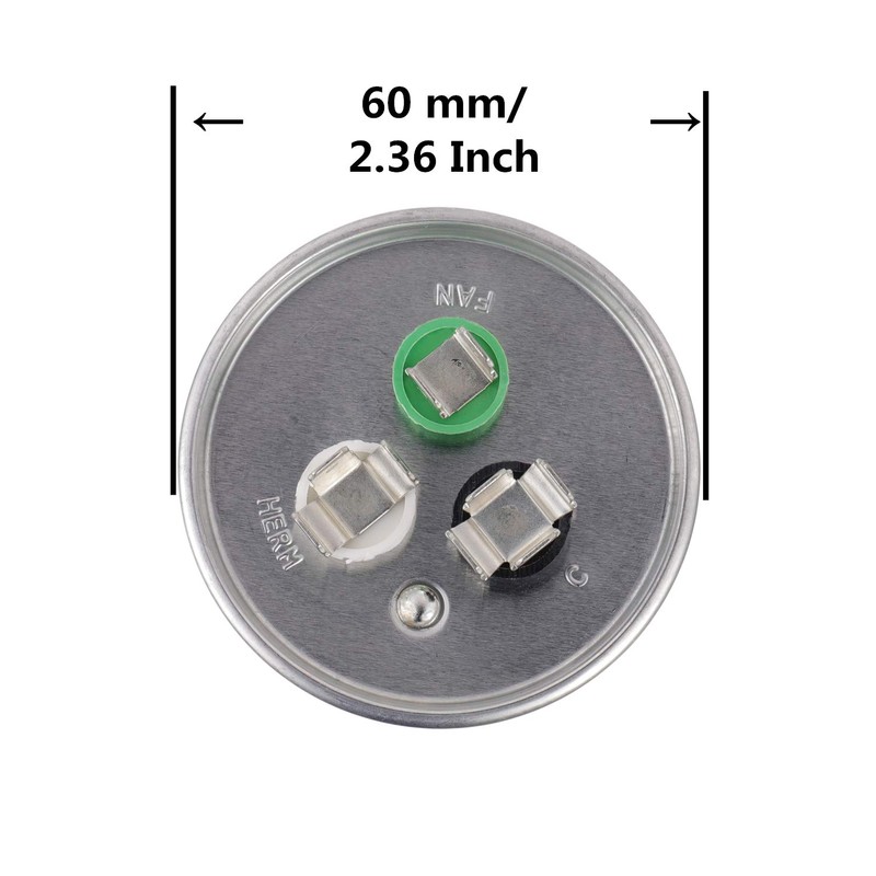 BOJACK 55+15 uF ±6% 55/15 MFD 370/440 VAC CBB65B Dual