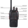 2pcs Walkie Talkie for Baofeng BF‑888H 400‑470MHz 16CH USB Charging