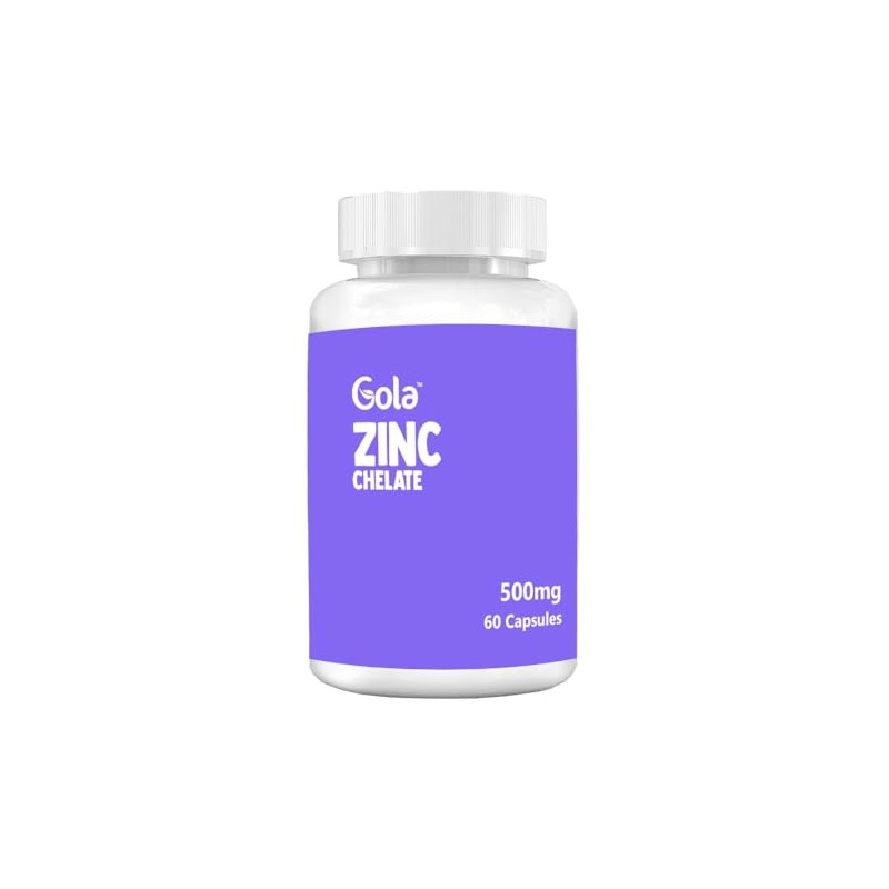 Gola Zinc Chelate - 500mg 60 Capsules