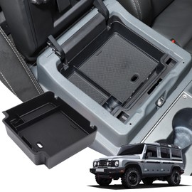 Tumukiw Center Console Organizer Tray Compatible with INEOS Grenadier Accessories 2020-2024 2025, Armrest Insert Secondary Storage Box with Non-Slip Inserts Phone Key Organizer Container (Style B)