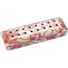 Nakamura Shoji Incense Plate with Lid (Tsubaki) Width 6.4 x Depth 2.1 x Height 1.3 inches (16.3 x 5.3 x 3.4 cm)