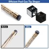 Sinsilvie Pool Cue Tips Shaper 3 in 1 Cue Tips
