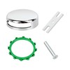 18009 Snap-On Bathtub Overflow Plate Kit in Chrome Plated 1Pcs