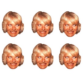 SHATCHI 5Pcs Queen Consort Camilla Parker Royal Family Face Mask King’s Coronation Supplies Celebrities Face Masks UK Hen Night Stag Parties Fancy Dress Bulk Wholesale