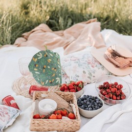 NUOLUX Tea Cozy, Teapot Cover, Cotton Fabric, Thermal Cover, Stylish, Scandinavian Style, Flower, Tea Cozy, Dust Cover, Kettle Cover, Insulation, Heat Retention, 13.0 x 13.0 x 9.1 inches (33 x 33 x 23