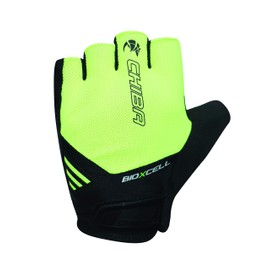 Chiba BioXCell Air Cycling Gloves Short Yellow/Black 2025: Size: L (9)