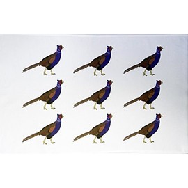 Half a Donkey The Pleasant Pheasant Large Cotton Tea Towel
