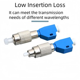 TXWTXPJ-Visual Fault Locator Fiber Adapter,Singlemode 9/125μm FC Male to LC Female Hybrid Optical Fiber Converter Adapter,Compatible with Visual Fault Locator Connectors and Optical Power Meters (1)
