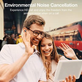 Hikapa X9 Wireless Earbuds Bluetooth 5.3 Headphones Waterproof Stereo Earphones in Ear Touch Control with Microphone Headset with Deep Bass for Sport, Gaming and Running (Green-Gray)