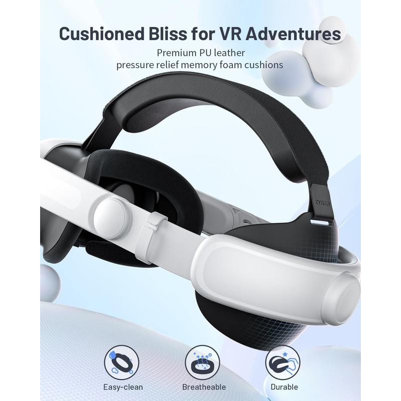 Crspexil VR Headstrap Compatible for Meta Quest 3S and Meta