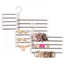 Stainless Steel Scrunchie Holder, Hair Tie Organizer for Girls,2pcs