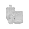 MC MEICHUANG 2 Pack Glass Qtip Holder Canisters with Lids
