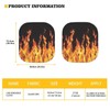 SEANATIVE Fire Windshield Sun Shade, Auto Car Sun Shade for