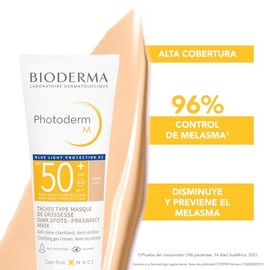 BIODERMA, Protector Solar, Photoderm M Tono Claro, FPS50+, Alta Cobertura en Manchas, Acabado Mate, 40ML