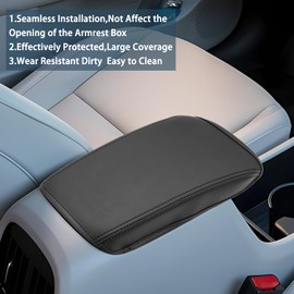 Ruiya 2024 2025 Kona Armrest Cover,for Hyundai Kona SX2 2024 Accessories Center Console Cover 2024 Kona Armrest Cover Protector Compatible with 2024 2025 2026 Hyundai Kona SE/SEL/Limited/N Line