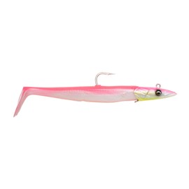 Savage Gear Sandeel V2 Big Game Rubber Fish for Sea Fishing 23.5 cm 175 g, Colour: Pink Pearl Silver