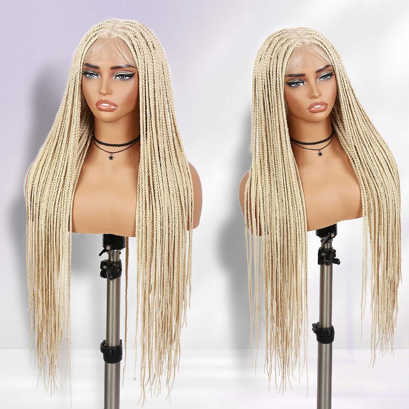 Fancy Hair Full Lace Braided Wigs for Black Women Knotless