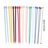 20Pcs Knitting Needles Multicolour Portable 26cm Sweater Needle Plastic Weaving