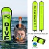 Seafard 5ft Yellow Scuba Diving Open Bottom Surface Marker Buoy
