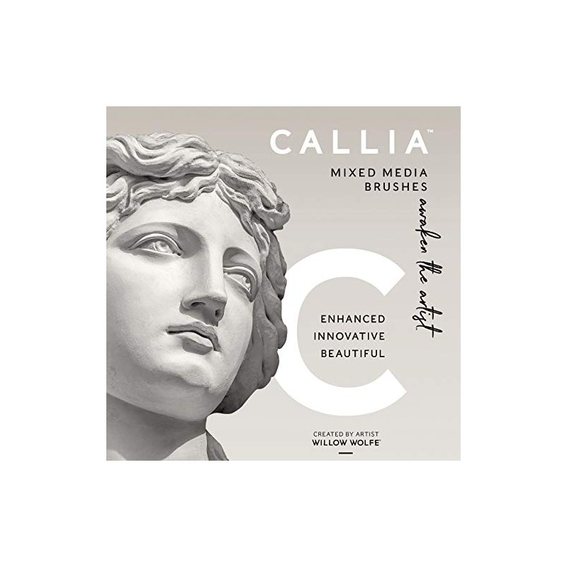Callia Mixed Media Artist Paint Brush Flat Shader