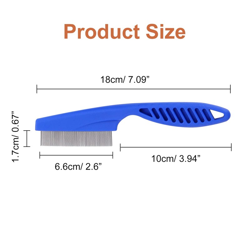 KASESSS 4 Pcs Nit Comb, Lice Combs with Long Handle,