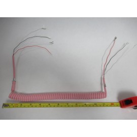 Western Electric telephone Pink coil G1 handset cord. Princess, 500 2500  NOS