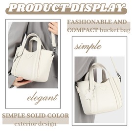 Soft Vegan Leather Shoulder Handbag Crossbody Hobo Bag For Women With Bear Pendant.