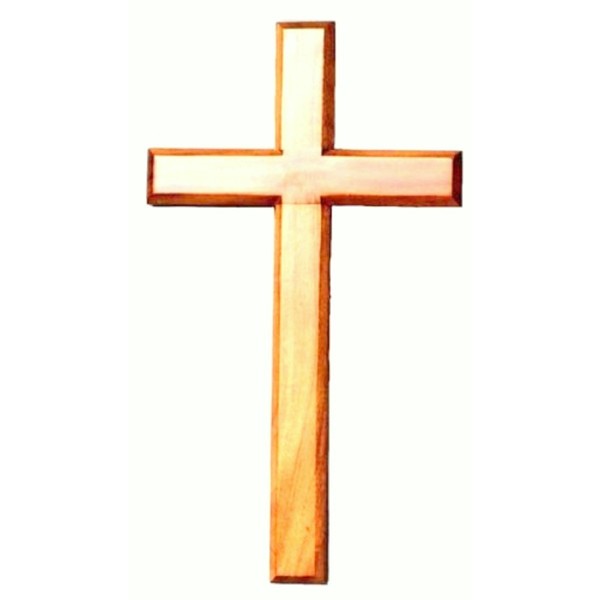 Cadbury 10cm Cross Wooden Wall Hanging or Holding Natural Wood Jesus Worship Symbol Christian Gift Home Church Office from Biblegifts
