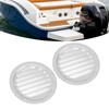 2PCS Round Louvered Air Vent Stainless Steel Marine Grade Rainproof