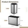 NIMBLOOM 2 PCS Kitchen Utensil Holder Set, Stainless Steel Countertop