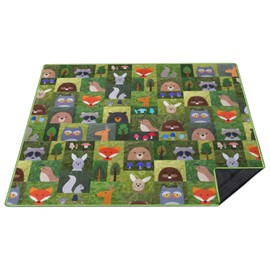 Supfitness Extra Large Picnic Blankets Waterproof Foldable (80"x 80") Boho Beach Blanket Waterproof Sandproof,3-Layer Thicking Mat Outdoor Packable Camping Blanket