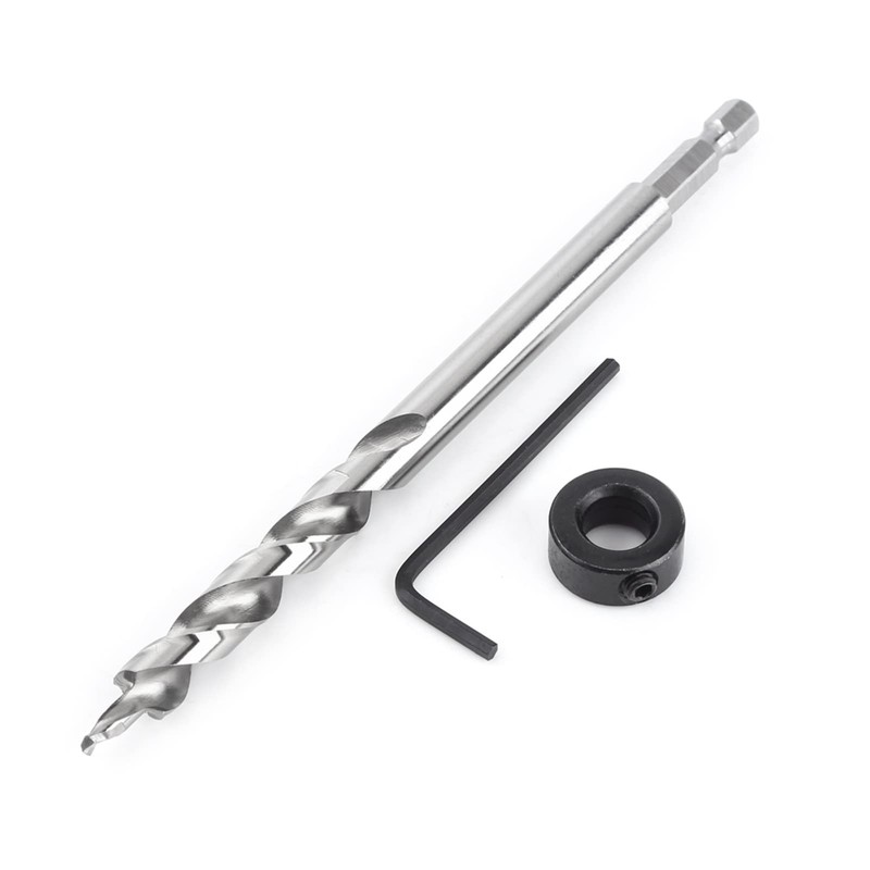 Haosie 3/8 9.5mm Drill Bits, Pocket Hole Jig, Pocket Hole
